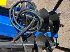 2024/2025 AGT SKID STEER AUGER MODEL: SSECAG-Y WITH 3 BITS - 6", 12", 14" AUGERS,