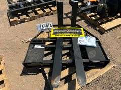 2024/2025 MOWER KING SKID STEER FORKS MODEL SA - ADJUSTABLE, QUICK ATTACH, S/N: SA25010501N-06N