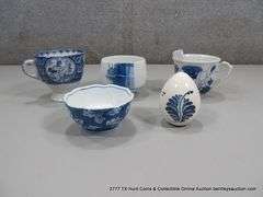 LOT: 4 ASSORTED CUPS & 1 EGG - 2 1/2"