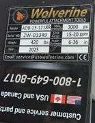 2025 WOLVERINE SKID STEER AUGER DRIVE & BIT ATTACHMENT MODEL: ADB-13-1218R,