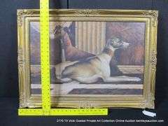 "GREYHOUND DOGS" 26 X 36