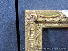 GOLD PAINTED, CARVED ORNATE WOODEN FRAME 9 X 11