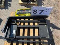 2025 MOWER KING SKID STEER FORKS MODEL: SA - ADJUSTABLE, QUICK ATTACH, S/N: SA25050104C