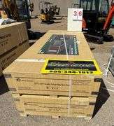 2025 KJ DOUBLE GARAGE STEEL BARN MODEL: K3325G, 33' X 25', 2 CRATES