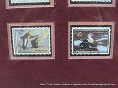 14" X 18" FEDERAL RW - DEPARTMENT OF INTERIOR DUCK COLLECTION STAMP DISPLAY DUCK STAMPS - RW49-60