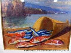UNKNOWN: FISH IN A BASKET 23 X 27