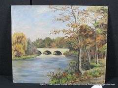 BRIDGE OVER THE RIVER: "DES PLAINES RIVER"