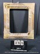 GOLD PAINTED, CARVED ORNATE WOODEN FRAME (WRAPPED IN PLASTIC) 24 X 28