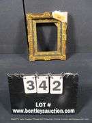 GOLD & BLACK PAINTED CARVED ORNATE WOODEN FRAME 10 X 12