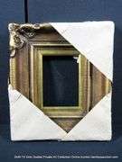 GOLD/BRONZE PAINTED, CARVED WOODEN FRAME 12 X 14