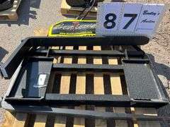 2025 MOWER KING SKID STEER FORKS MODEL: SA - ADJUSTABLE, QUICK ATTACH, S/N: SA25050104C