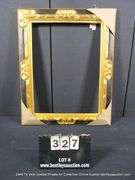 GOLD & BLACK PAINTED, CARVED WOODEN FRAME 24 X 30