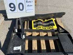 2025 MOWER KING SKID STEER FORKS MODEL: SA - ADJUSTABLE, QUICK ATTACH, S/N: SA25050105C