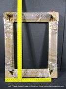 BRONZE PAINTED CARVED ORNATE WOODEN FRAME (WRAPPED IN PLASTIC) 28 X 32