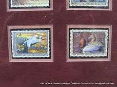 14" X 18" FEDERAL RW - DEPARTMENT OF INTERIOR DUCK COLLECTION STAMP DISPLAY DUCK STAMPS - RW49-60