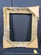 GOLD & BEIGE PAINTED, CARVED ORNATE WOODEN FRAME 23 X 27
