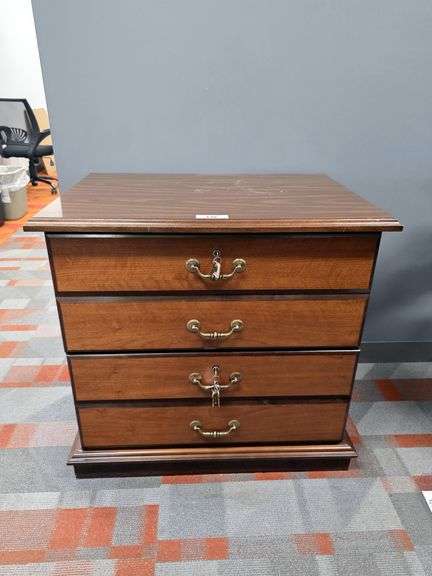 4-DRAWER WOOD CABINET