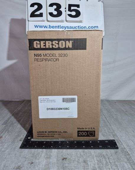 BOX: GERSON N95 RESPIRATOR MASKS