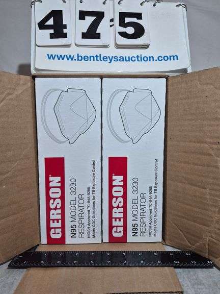 BOX: GERSON N95 RESPIRATOR MASKS