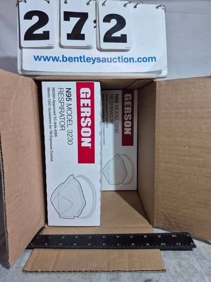 BOX: GERSON N95 RESPIRATOR MASKS