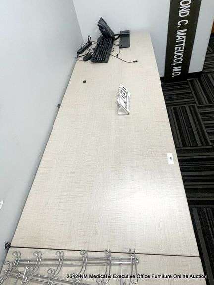 OFFICE DESK TOP W/ FILE CABINET