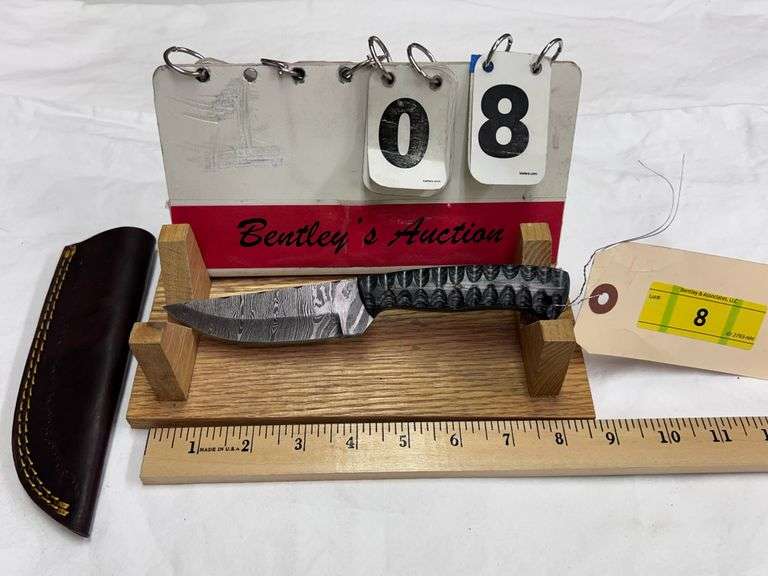KNIFE W/ SHEATH - TOTAL LENGTH 8" - FIXED BLADE