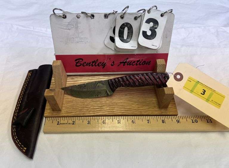 KNIFE W/ SHEATH - TOTAL LENGTH 8" - FIXED BLADE