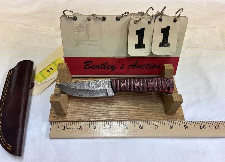 KNIFE W/ SHEATH - TOTAL LENGTH 8" - FIXED BLADE