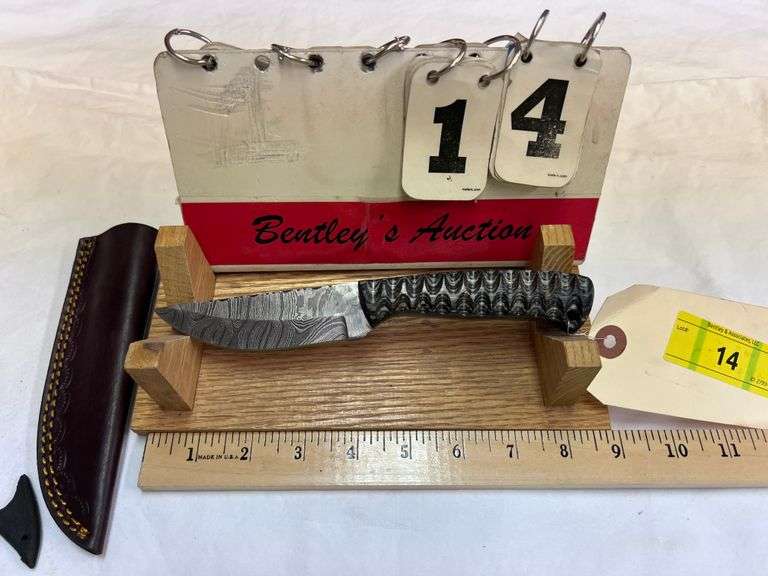 KNIFE W/ SHEATH - TOTAL LENGTH 8" - FIXED BLADE