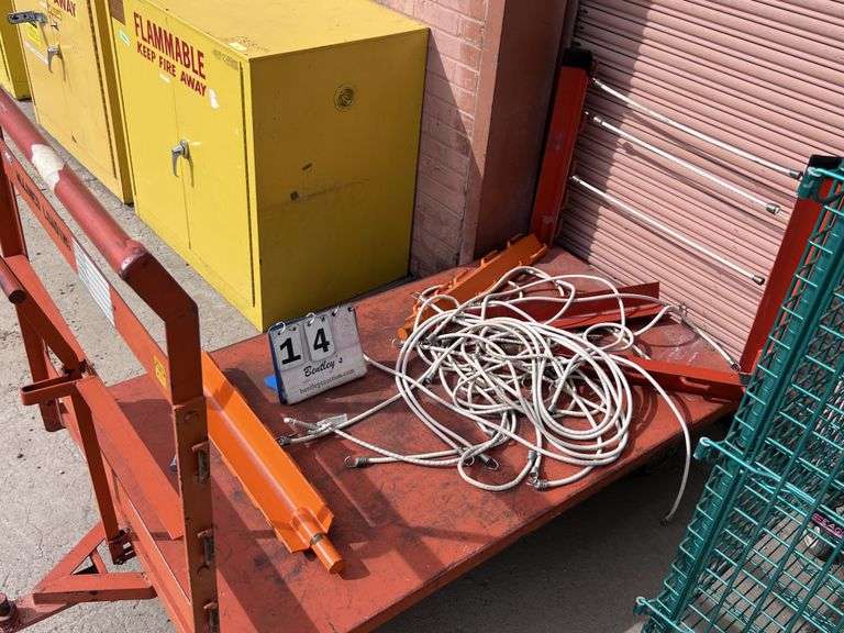 ORANGE METAL CART