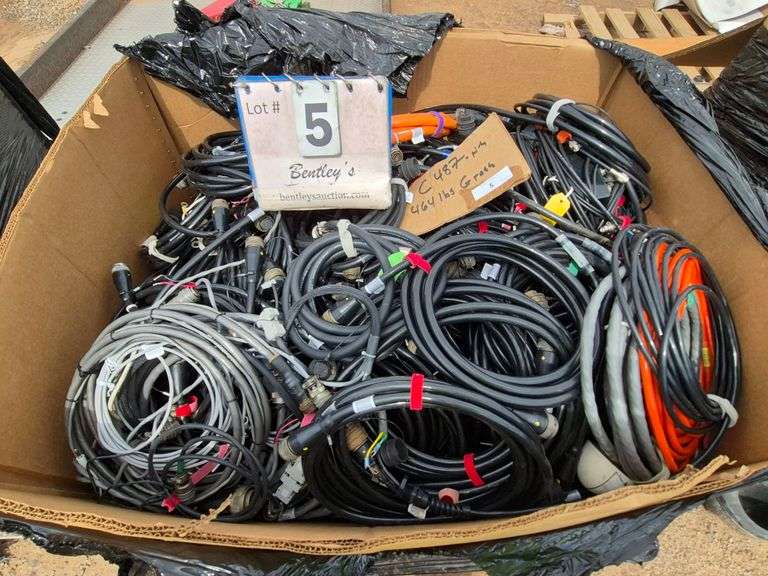 BOX: ASSORTED CABLE, 464 LBS GROSS
