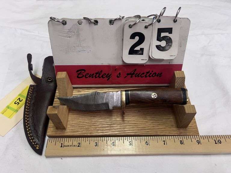 KNIFE W/ SHEATH - TOTAL LENGTH 8" - FIXED BLADE