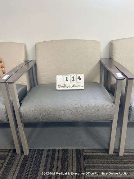 GOLD/SILVER ARM CHAIR