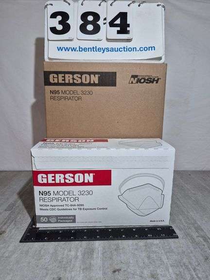 BOX: GERSON N95 RESPIRATOR MASKS