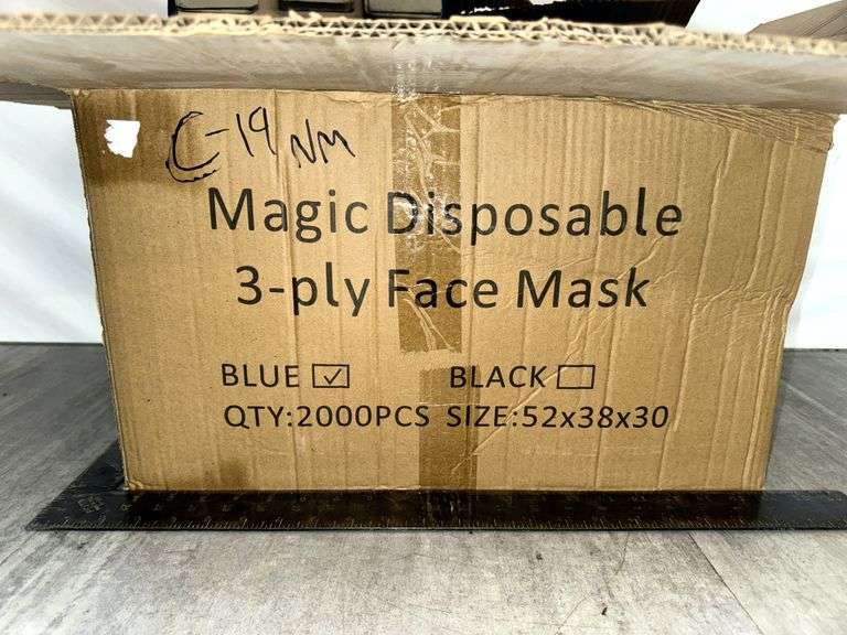 BOX: MAGIC DISPOSABLE 3-PLY FACE MASKS
