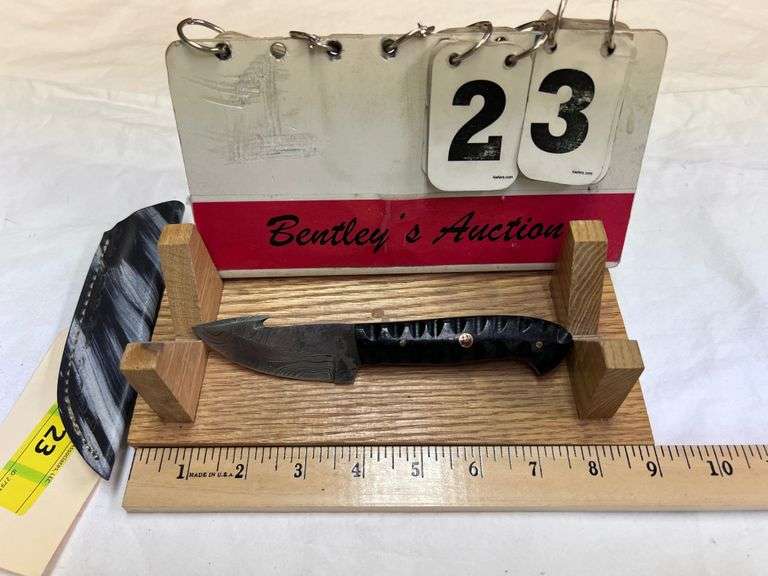 KNIFE W/ SHEATH - TOTAL LENGTH 7" - FIXED BLADE