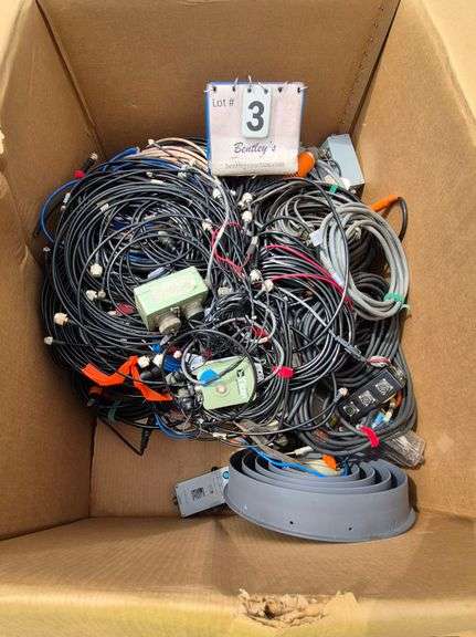 BOX: ASSORTED CABLE, 317 LBS GROSS