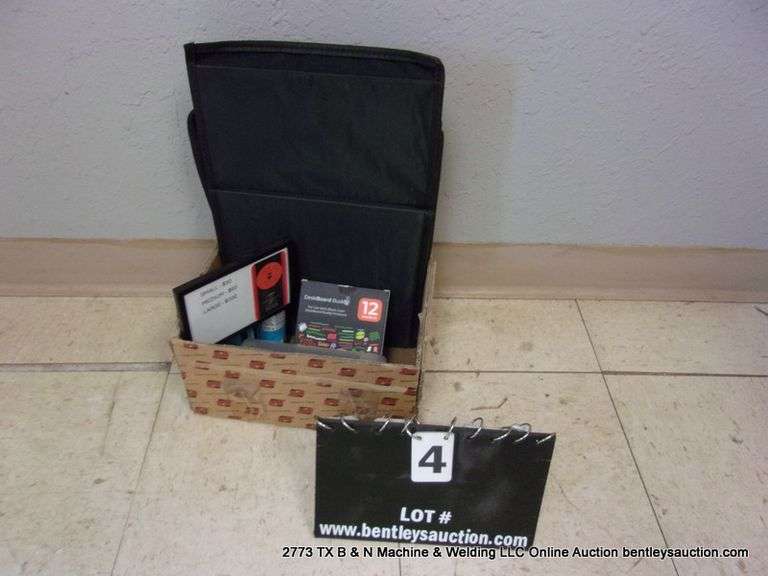 LOT: BOX - DRY ERASE MARKERS, TAGS, SALT N PEPPER, ETC