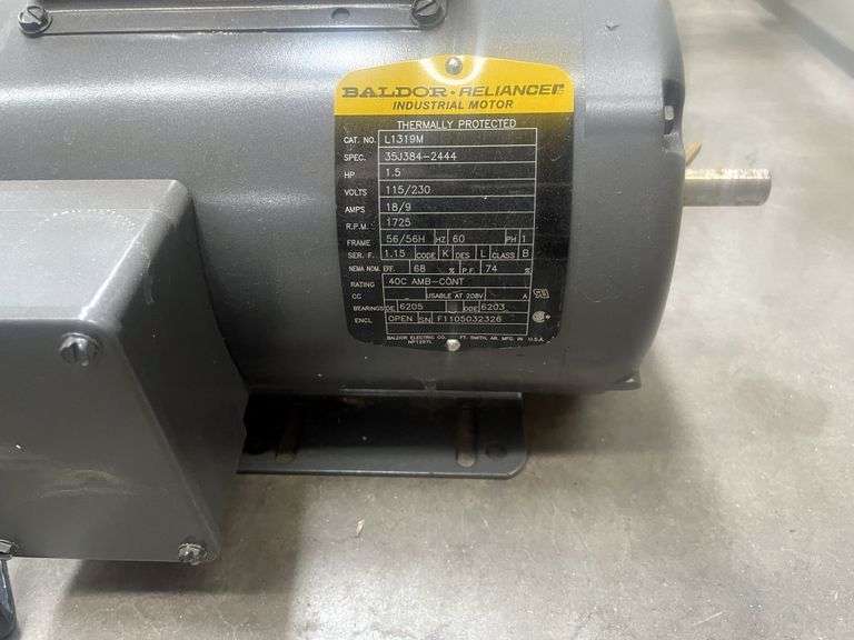BALDOR/RELIANCE 1.5HP, 115/230 VOLTS, 1725 RPM