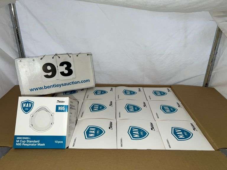 BOX: NAV N95 RESPIRATOR MASKS