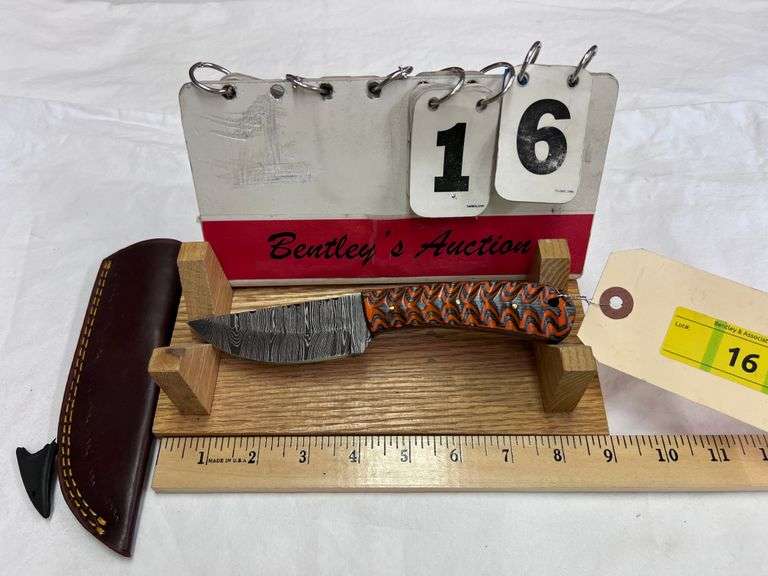 KNIFE W/ SHEATH - TOTAL LENGTH 8" - FIXED BLADE