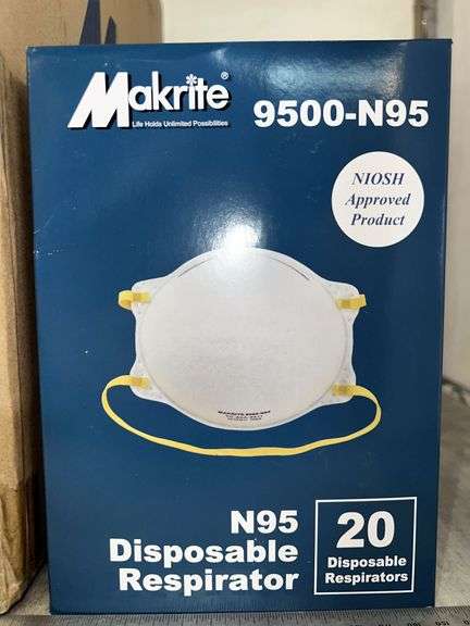 BOX: MAKRITE N95 DISPOSABLE MASKS