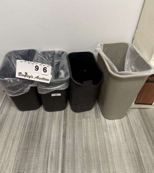 (4) PLASTIC TRASHCANS