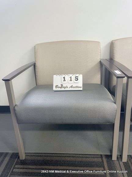 GOLD/SILVER ARM CHAIR