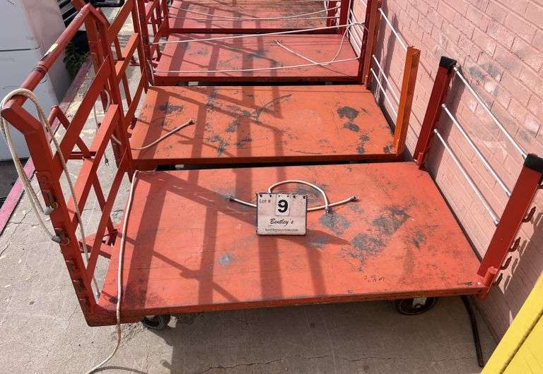 ORANGE METAL CART