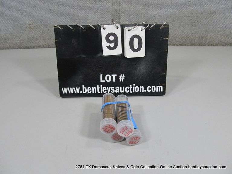 3-1/2 TUBES: 1949 P,D,S MINT LINCOLN HEAD WHEAT PENNIES (3X MONEY)