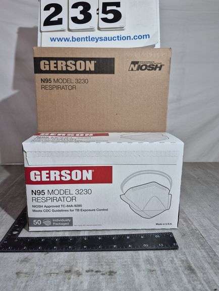 BOX: GERSON N95 RESPIRATOR MASKS
