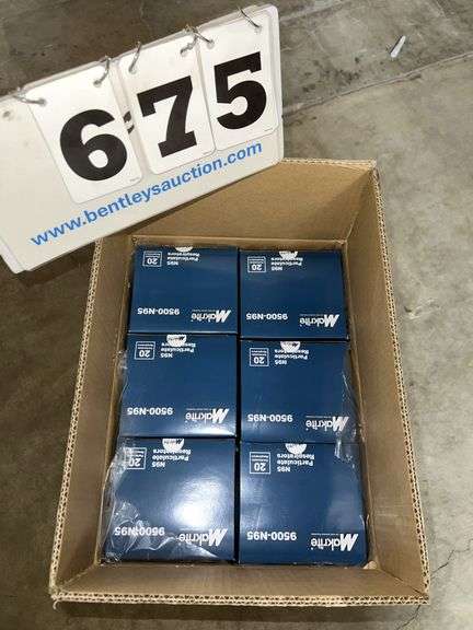 BOX OF MAKRITE N95 RESPIRATOR MASKS
