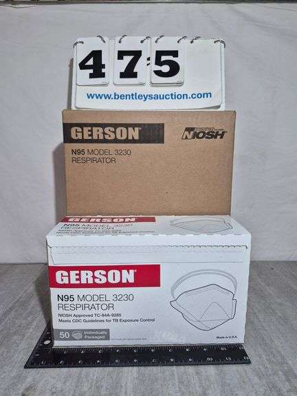 BOX: GERSON N95 RESPIRATOR MASKS