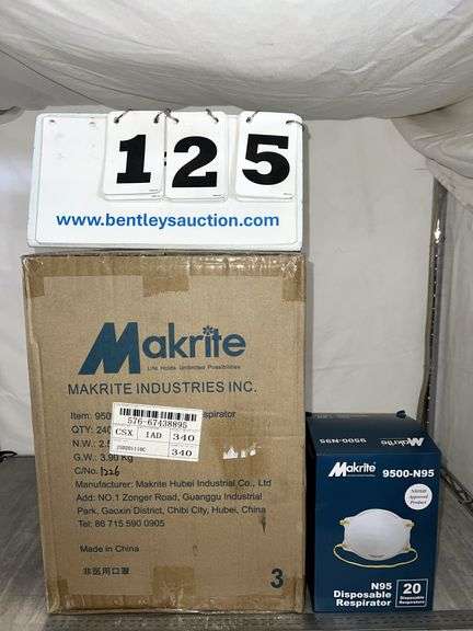 BOX: MAKRITE N95 DISPOSABLE MASKS
